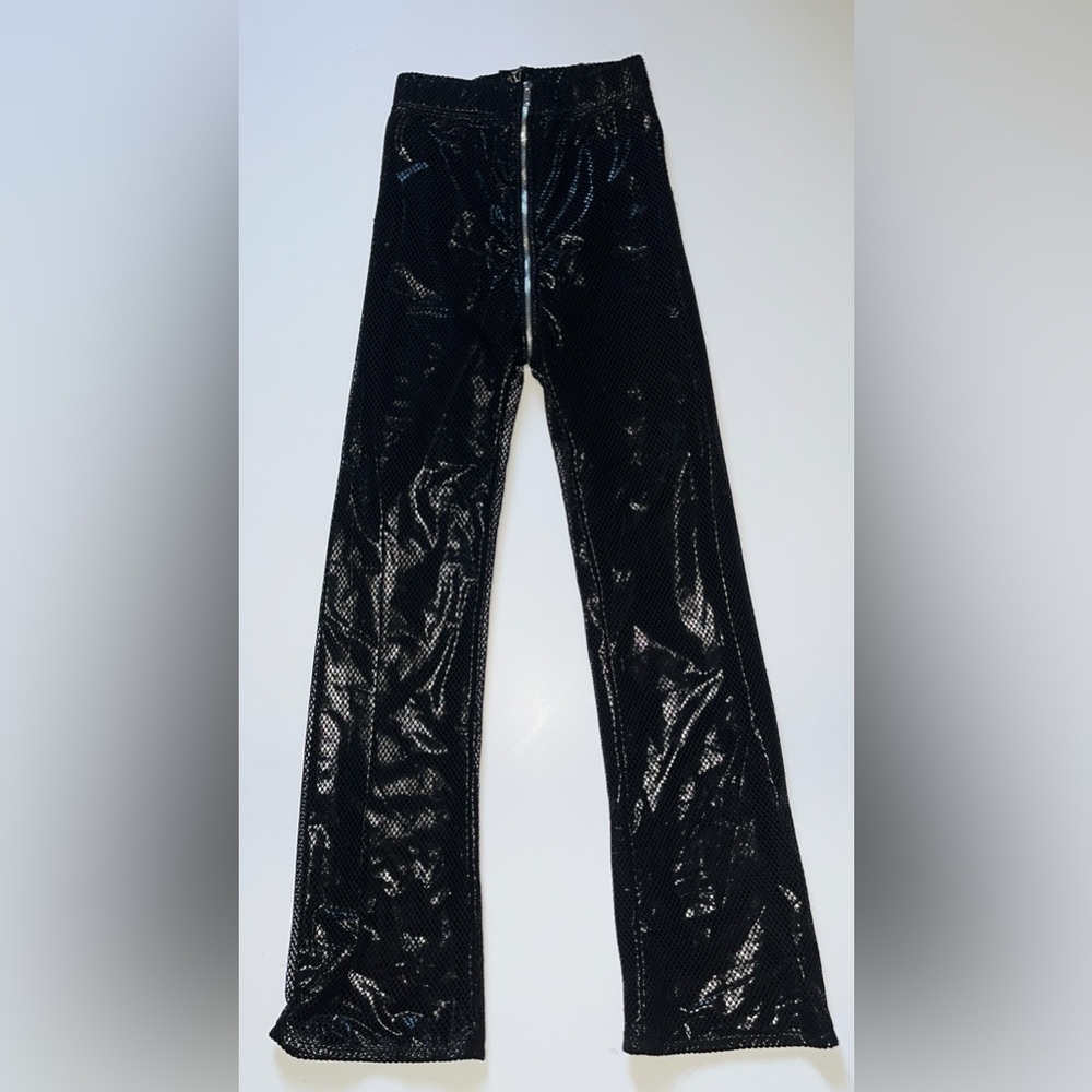 Black Shiny Women's Trousers